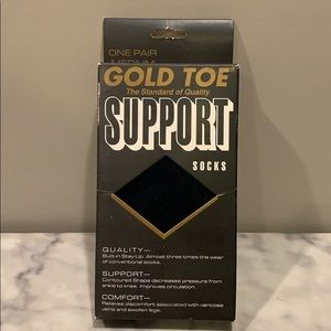 New Gold Toe Men’s Navy Support Socks Sz M